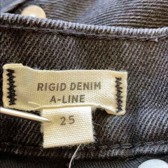 NEW Madewell Black Denim Mini Skirt - Picture 7 of 7